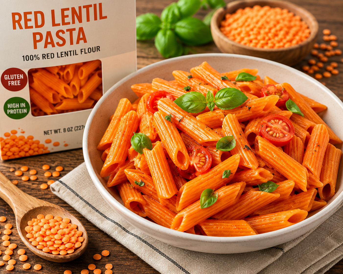 Red-lentil-pasta